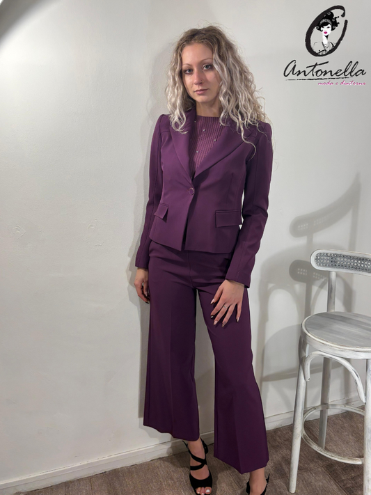 Completo Donna Artigli con Giacca e Pantalone Color Magenta