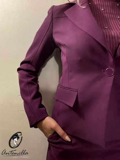 Completo Donna Artigli con Giacca e Pantalone Color Magenta