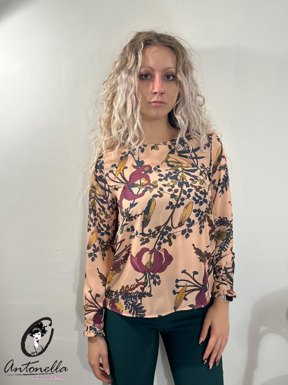 Blusa Floreale Donna Artigli