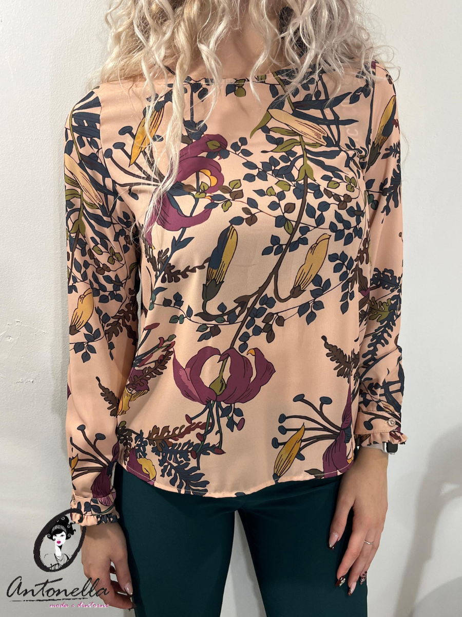 Blusa Floreale Donna Artigli