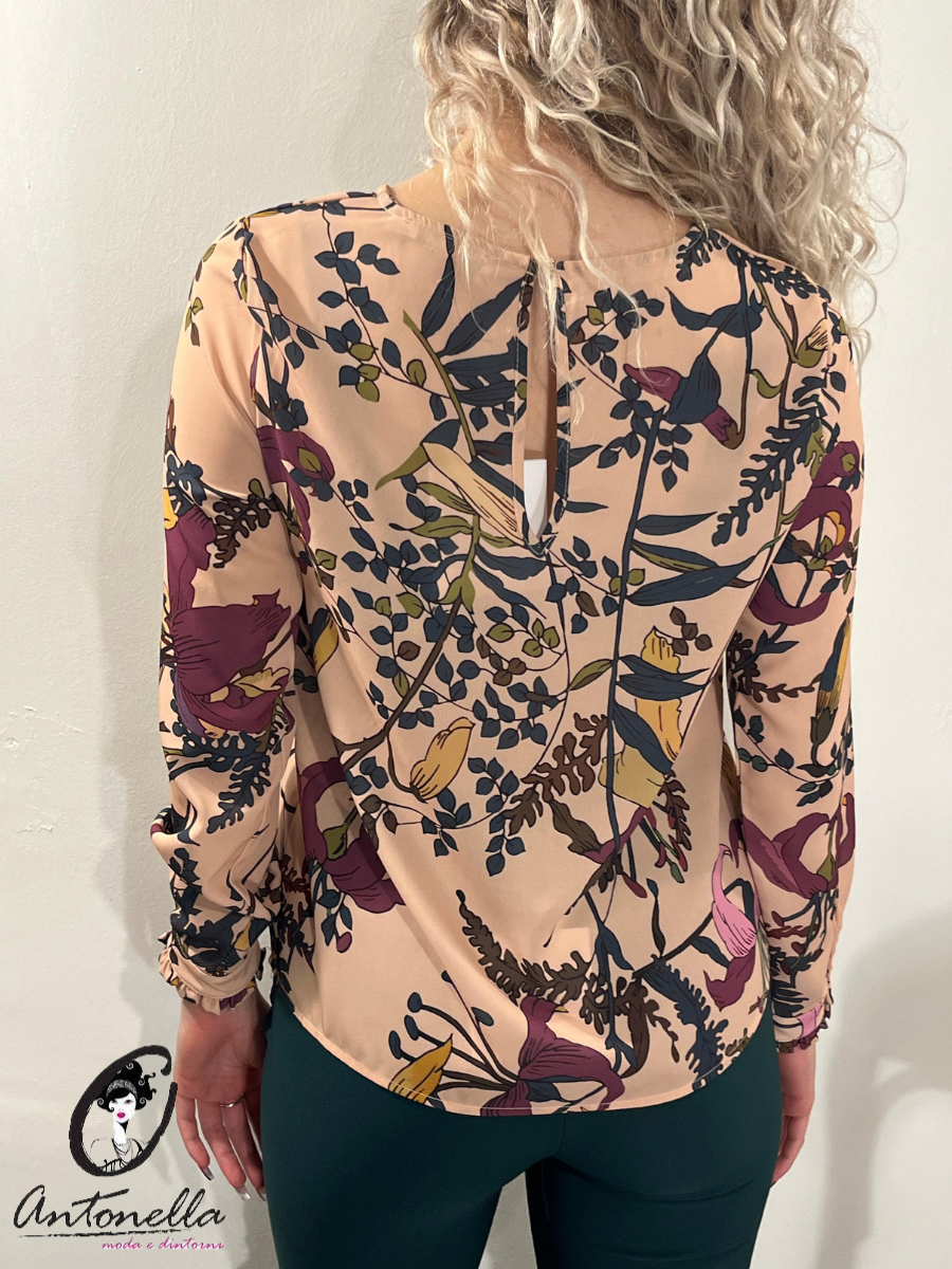 Blusa Floreale Donna Artigli